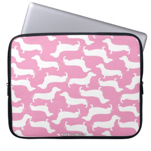 Cute Dachshund Pattern Perfect Gift for Doxie Love Laptop Sleeve