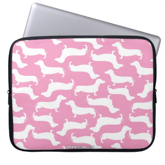Cute Dachshund Pattern Perfect Gift for Doxie Love Laptop Sleeve