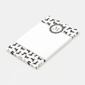 Cute Dachshund Pattern Post-it® Notes (Schuin)