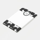 Cute Dachshund Pattern Post-it® Notes (Schuin)