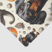 Cute Dachshund Pattern Tissuepapier (Detail)