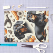 Cute Dachshund Pattern Tissuepapier (Craft)