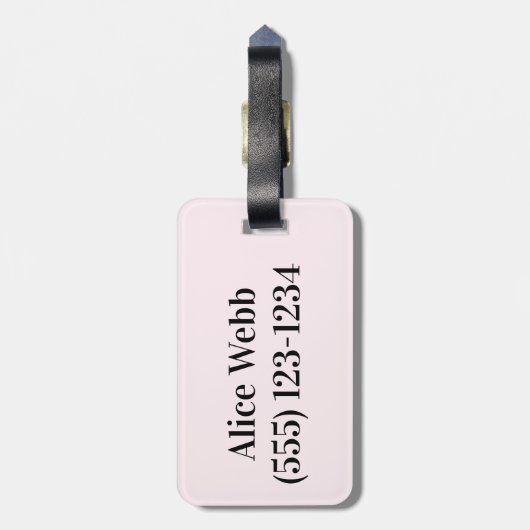 Cute Dachshund Personalized Bagagelabel (Achterkant verticaal)