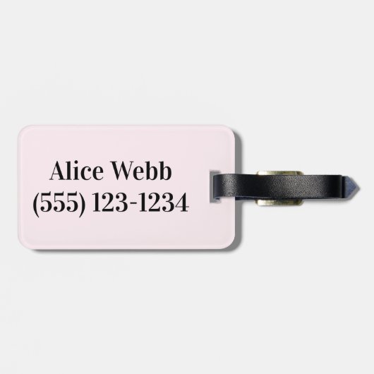 Cute Dachshund Personalized Bagagelabel (Achterkant horizontaal)