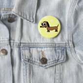Cute Dachshund Pin Ronde Button 5,7 Cm (In situ)