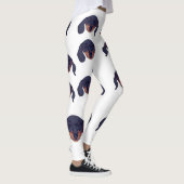 Cute Dachshund Portrait Leggings (Rechts)