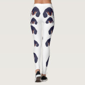 Cute Dachshund Portrait Leggings (Achterkant)