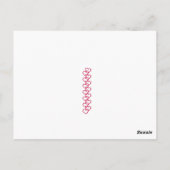 Cute  Dachshund Puppy Dog Valentijn Briefkaart (Achterkant)