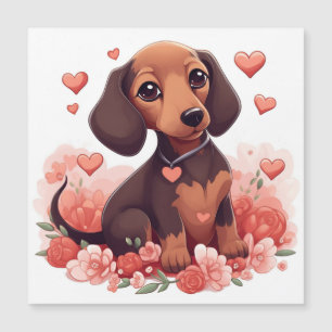 Cute Dachshund Puppy met hart