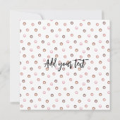 Cute Dachshund puppy met rattle quote dapper Kaart (Achterkant)