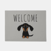 Cute Dachshund Puppy | Welkomstmat Wiener Dog Deurmat (Voorkant)