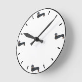 Cute Dachshund Ronde Klok (Hoek)