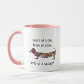 Cute Dachshund Sause Dog Funny Gezegde Mok (Links)
