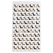 Cute Dachshund Sause Dog Gift Bag Klein Cadeauzakje (Voorkant)