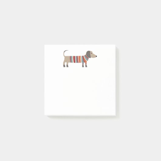 Cute Dachshund Sause Dog Post-it® Notes (Voorkant)