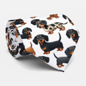 Cute Dachshund Stropdas (Opgerold)