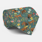 Cute Dachshund Stropdas (Opgerold)