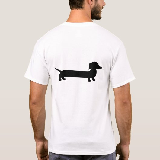 Cute Dachshund T-shirt (Achterkant)