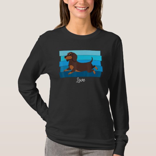Cute Dachshund T-shirt (Voorkant)