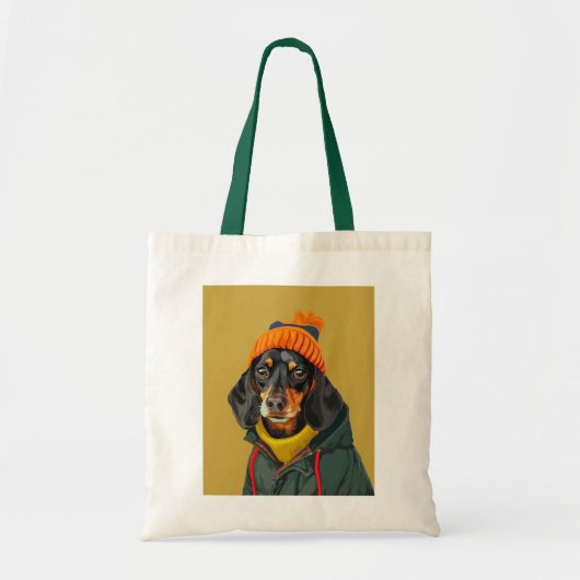 Cute Dachshund Tote Bag (Voorkant)