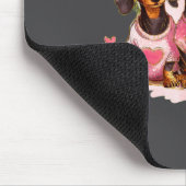 Cute Dachshund Valentines Heart Dog Lover Men Wome Muismat (Hoek)