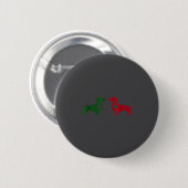 Cute Dachshund Valentines Patrick's Day Lover Dog  Ronde Button 5,7 Cm (Voorkant /achterkant)