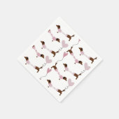 Cute Dachshund Wiener Dog be Mine Valentijns Servet (Hoek)