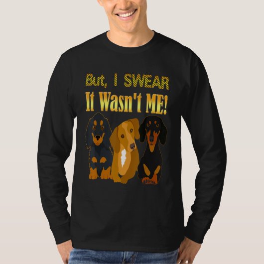 Cute Dachshund Wiener Dog T-shirt (Voorkant)