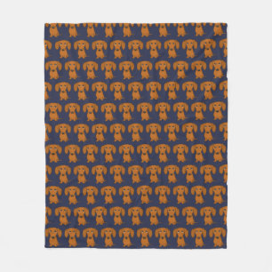 Cute Dachshund   Wiener Dogs Pattern Fleece Deken