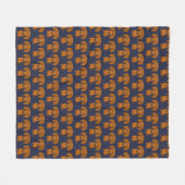 Cute Dachshund | Wiener Dogs Pattern Fleece Deken (Voorkant (Horizontaal))