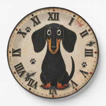 Cute Dachshund Wiener Funny Sausage Dog Rustic Pet