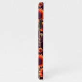 Cute Dachshunds Enchanted Sunflower Garden Drawing iPhone Hoesje (Rechterkant)