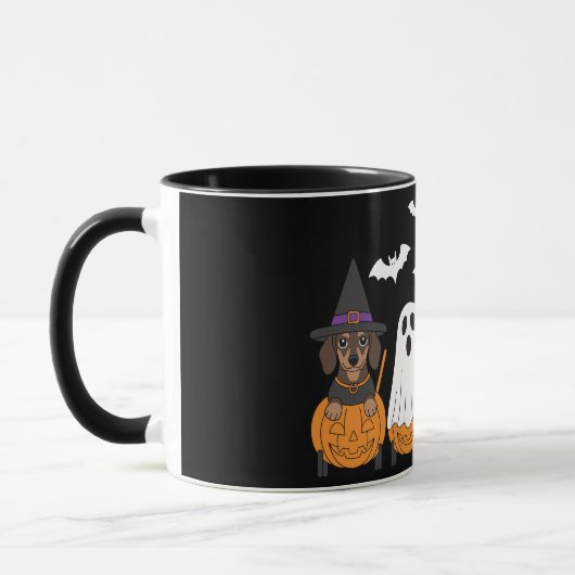 Cute Dachshunds Halloween Party Mok (Links)