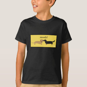 Cute Dachshunds Smooch   Wiener Dogs Love T-shirt