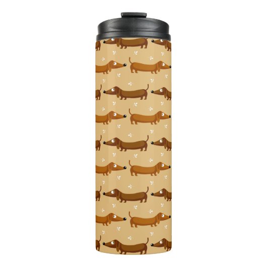 Cute Dachshunds Tumbler Thermosbeker (Voorkant)