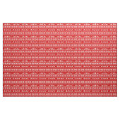 Cute Dachshunds with Kerstfeestay Red Pattern Stof (Yard (91,4 cm))