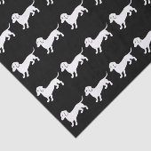 Cute Dachsund Tekening Tissuepapier (Detail)