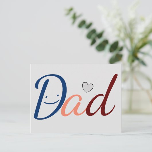 Cute Dad Briefkaart (Staand voorkant)