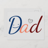 Cute Dad Briefkaart (Voorkant / Achterkant)