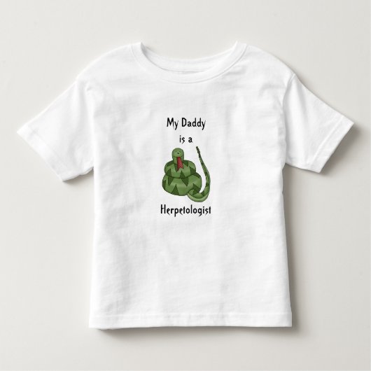 Cute Dad is een Herpetoloog Snake Lover Kinder Kinder Shirts (Voorkant)
