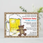 Cute Dadchelor Party Invitations - Diaper Kegger Kaart (Staand voorkant)