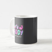 Cute Daddy Saurus Dad Dinosaur Birthday Boy Girl F Koffiemok (Voorkant links)