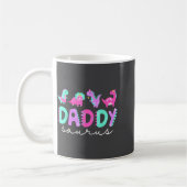 Cute Daddy Saurus Dad Dinosaur Birthday Boy Girl F Koffiemok (Links)