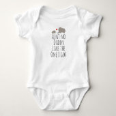 Cute Daddy's Baby Olifanten Bodysuit (Voorkant)