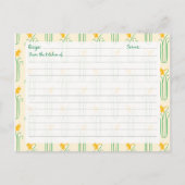 Cute Daffodil Recipe Kaarten (Voorkant)
