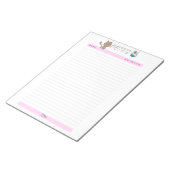 Cute Daily Brown Cat Notespad Notitieblok (Schuin)