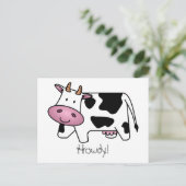 Cute Dairy Cow Briefkaart (Staand voorkant)