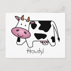 Cute Dairy Cow Briefkaart