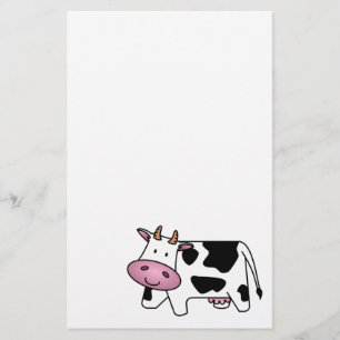 Cute Dairy Cow Briefpapier