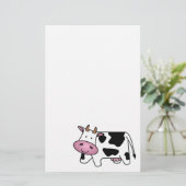 Cute Dairy Cow Briefpapier (Staand voorkant)